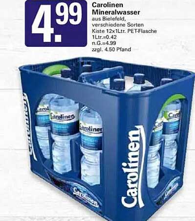 Carolinen Mineralwasser 12x1,5L PET-Flasche