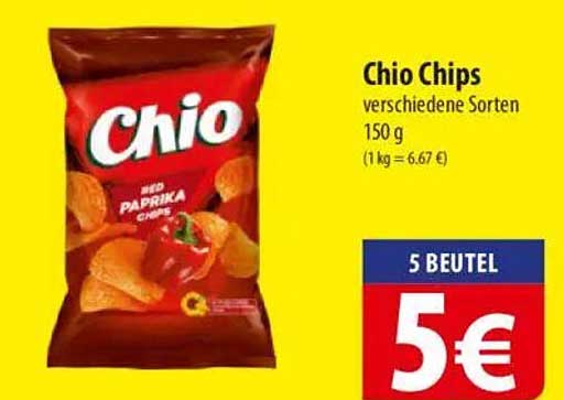 Chio Chips verschiedene Sorten 150 g