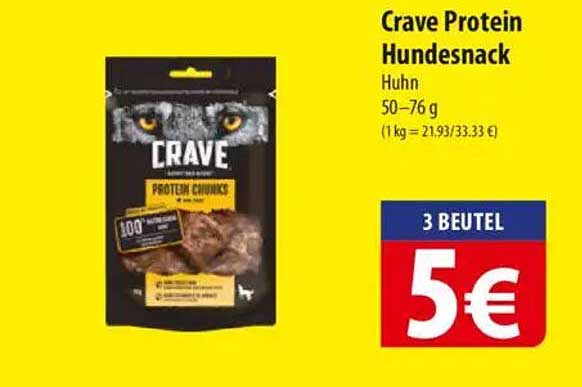 Crave Protein Hundenack Huhn