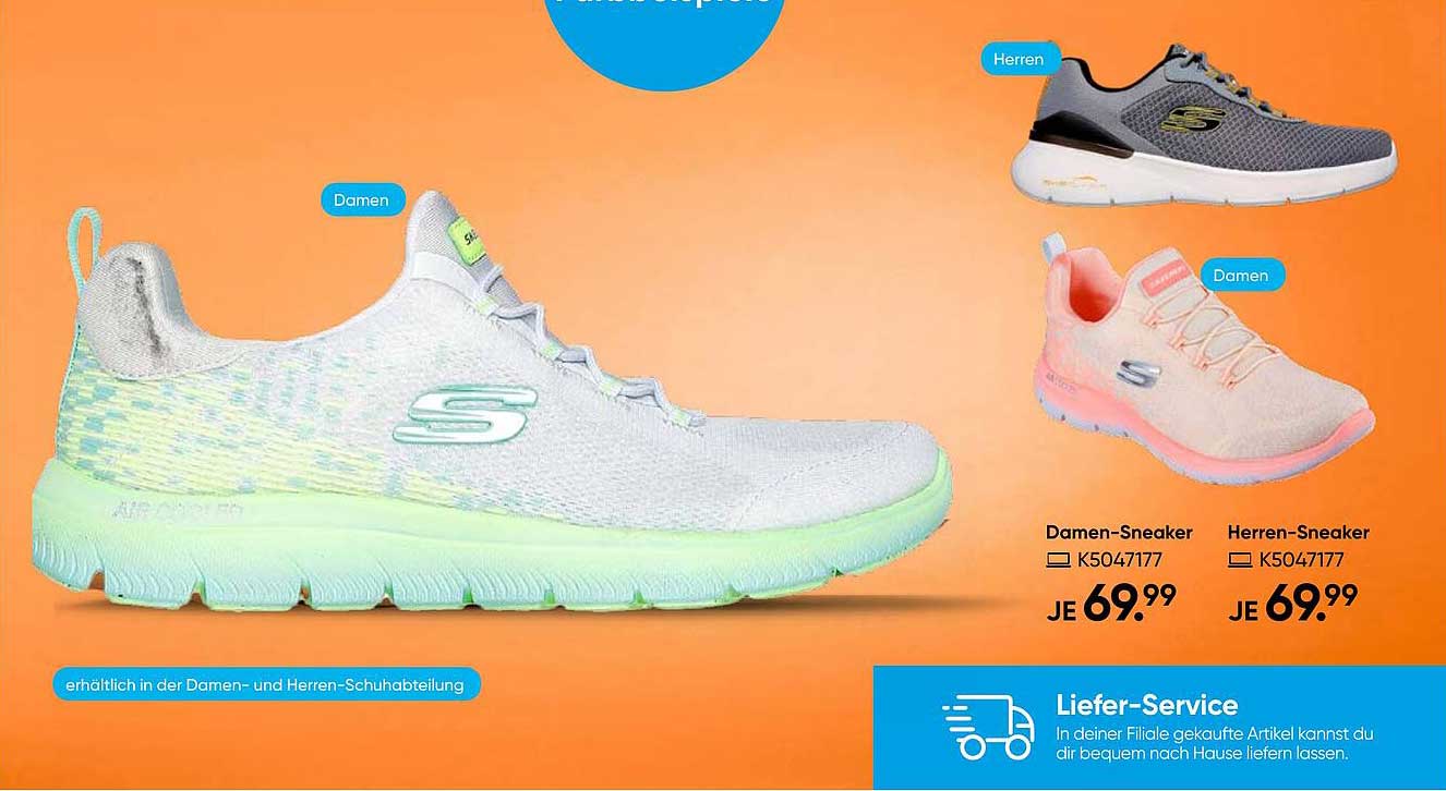 Damen- und Herren-Sneaker von Skechers für je 69,99 €
