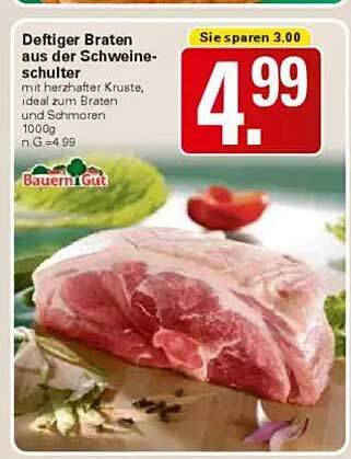 Deftiger Braten aus der Schweineschulter