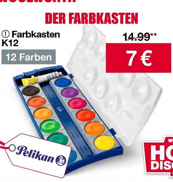 Der Farbkasten K12 – 12 Farben von Pelikan