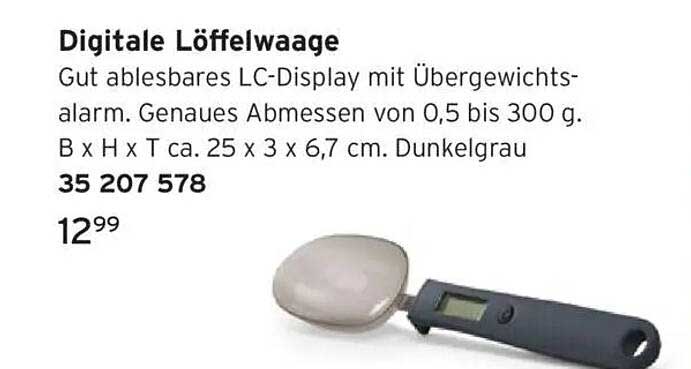 Digitale Löffelwaage