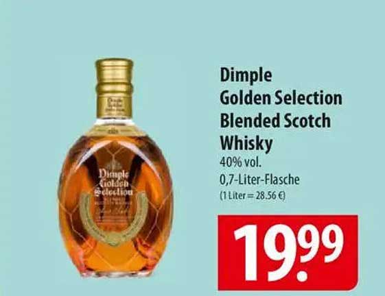 Dimple Golden Selection Blended Scotch Whisky 0,7-Liter-Flasche