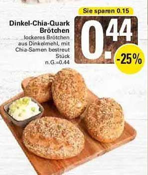 Dinkel-Chia-Quark Brötchen