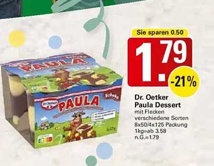 Dr. Oetker Paula Dessert 8x50g