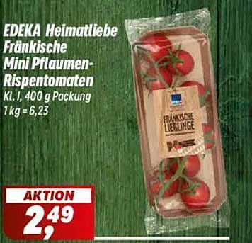 EDEKA Heimatliebe Fränkische Mini Pflaumen-Rispentomaten 400 g
