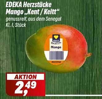 EDEKA Herztücke Mango „Kent / Keitt“ genussreif, aus dem Senegal