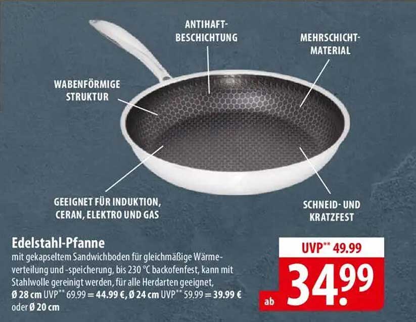 Edelstahl-Pfanne