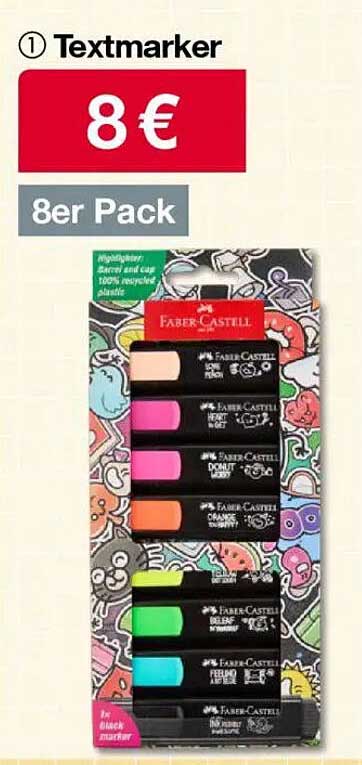Faber-Castell Textmarker 8er Pack