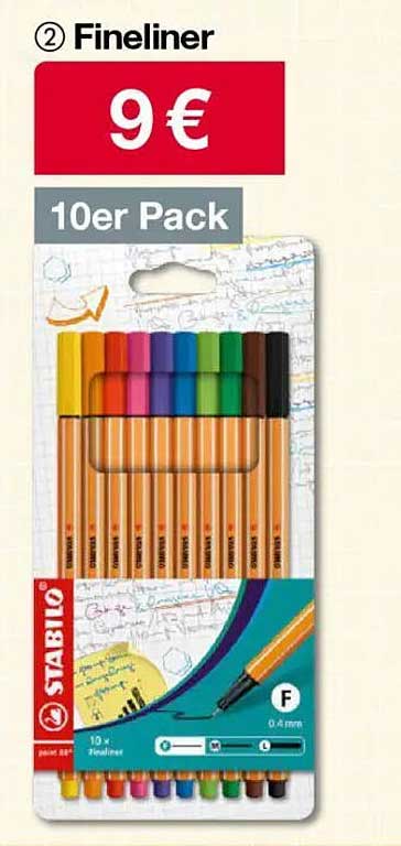 Fineliner 10er Pack von Stabilo