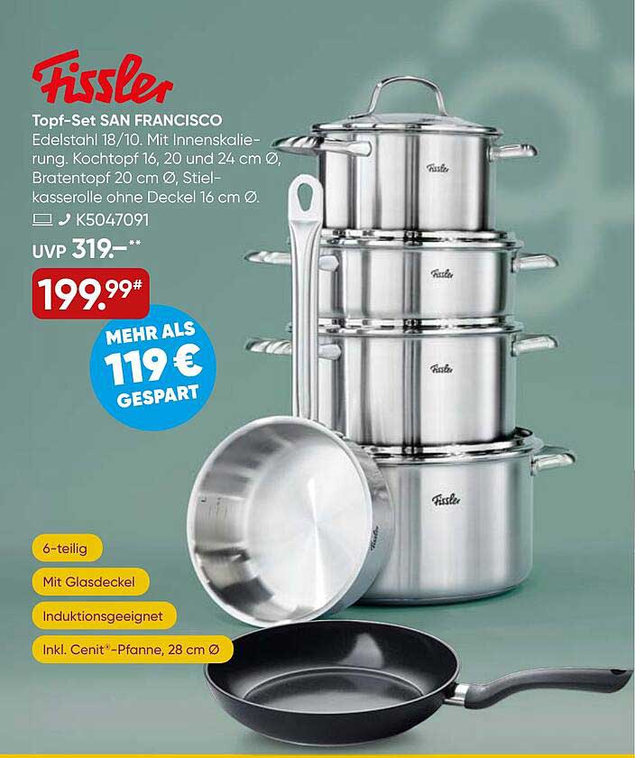 Fissler Topf-Set SAN FRANCISCO 6-teilig