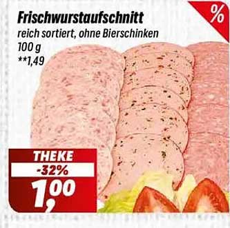 Frischwurstaufschnitt - reich sortiert, ohne Bierschinken