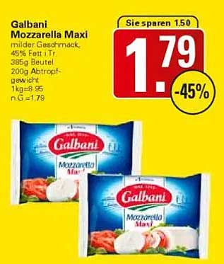 Galbani Mozzarella Maxi 385g