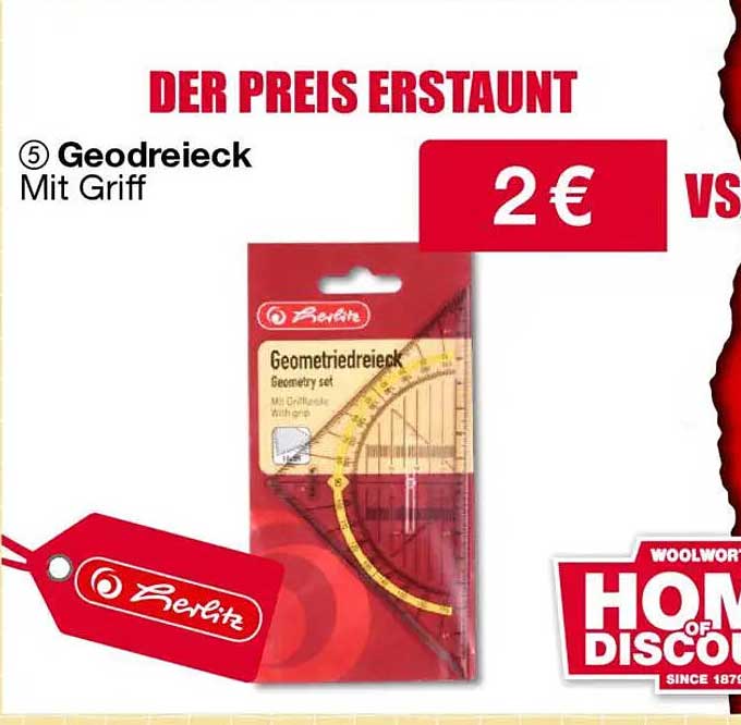 Geodreieck mit Griff von Berlit