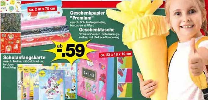 Geschenkpapier "Premium" und Geschenktaschen