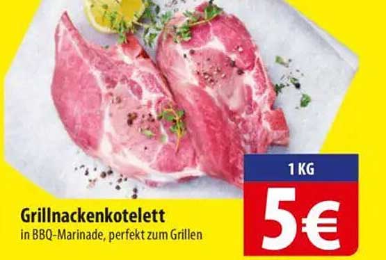 Grillnackensteak in BBQ-Marinade – perfekt zum Grillen