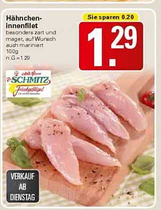 Hähnchen-Innenfilet