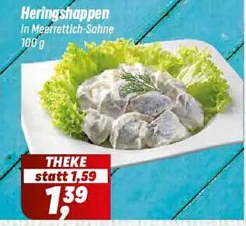 Heringshappen in Meerrettich-Sahne 100 g