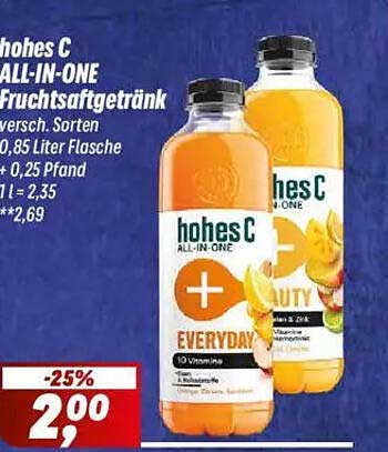 hohes C ALL-IN-ONE Fruchtsaftgetränk
