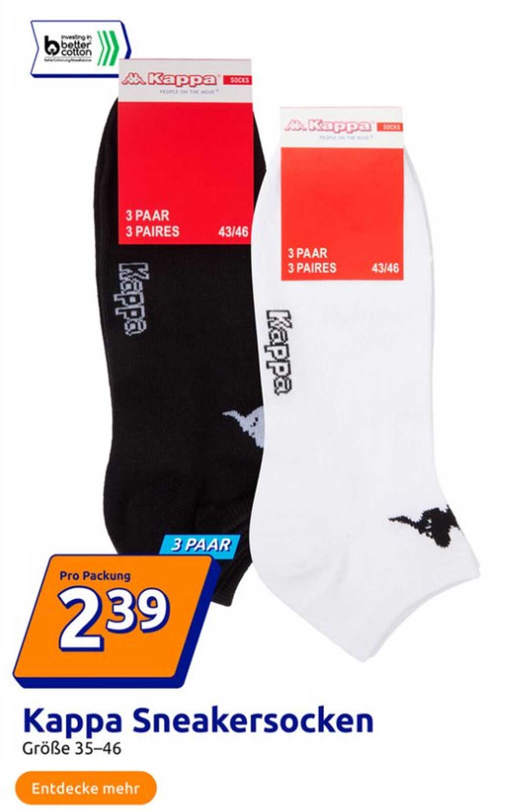 Kappa Sneakerschocken – 3 Paar