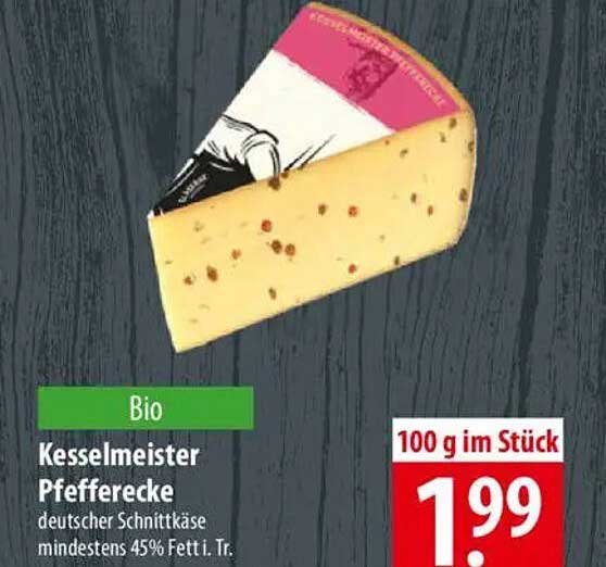 Kesselmeister Pfeffer Ecke - Bio Schnittkäse