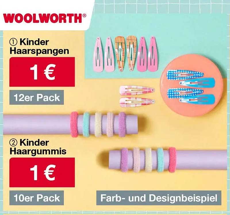 Kinder Haarschnallen und Haargummis im Set