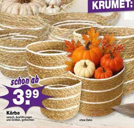 Körbe - verschieden Ausführungen und Größen, geflochten