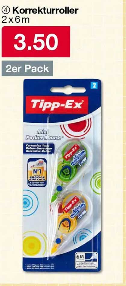 Korrekturroller 2er Pack - Tipp-Ex Mini Pocket Mouse