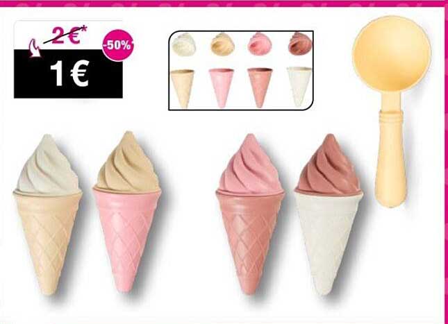Kunststoff-Eisbecher-Set mit Löffel