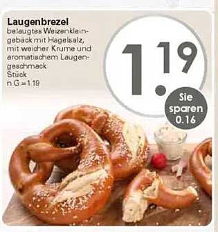 Laugenbrezel - belaugtes Weizenkleingebäck mit Hagelsalz