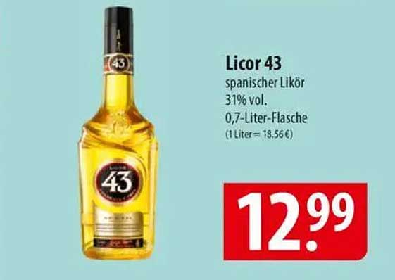 Licor 43 spanischer Likör 31% vol. 0,7-Liter-Flasche