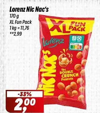 Lorenz Nic Nac's 170 g XL Fun Pack