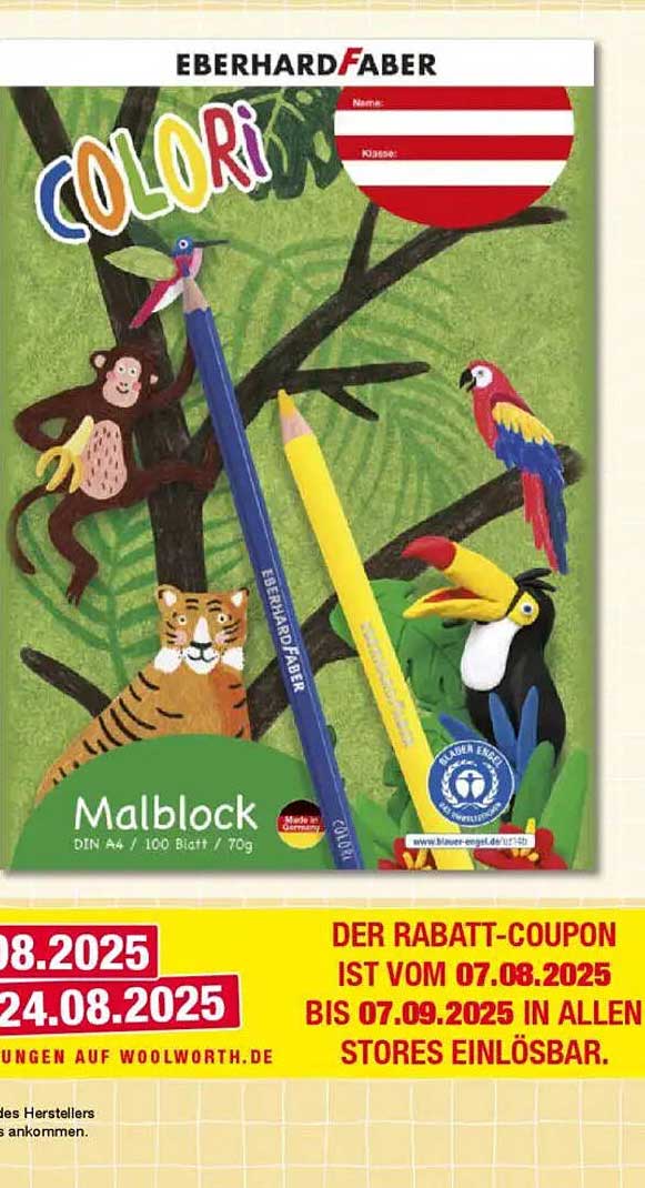 Malblock DIN A4 von Eberhard Faber