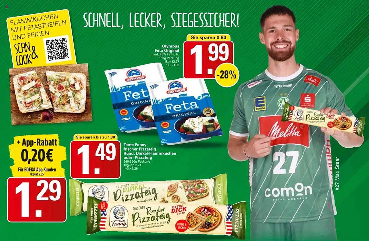 Olympus Feta Original und Tante Fanny Pizzateig im Angebot
