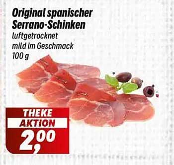 Original spanischer Serrano-Schinken 100 g