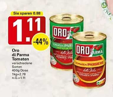 Oro di Parma Tomaten 400g Dose