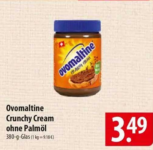 Ovomaltine Crunchy Cream ohne Palmöl