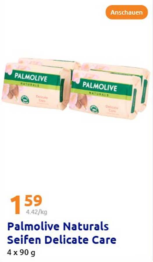 Palmolive Naturals Seifen Delicate Care 4 x 90 g
