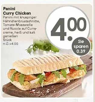 Panini Curry Chicken