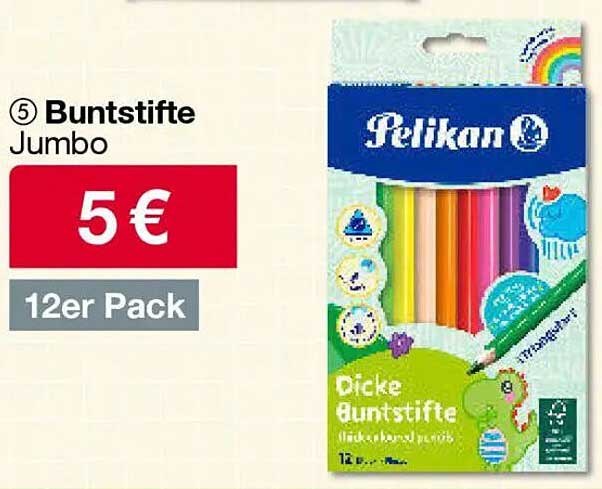 Pelikan Dicke Buntstifte Jumbo - 12er Pack