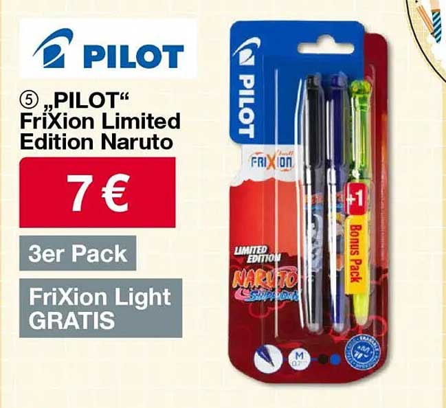 „PILOT“ FriXion Limited Edition Naruto