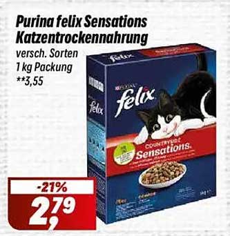 Purina felix Sensations Katzentrockenfutter 1 kg Packung