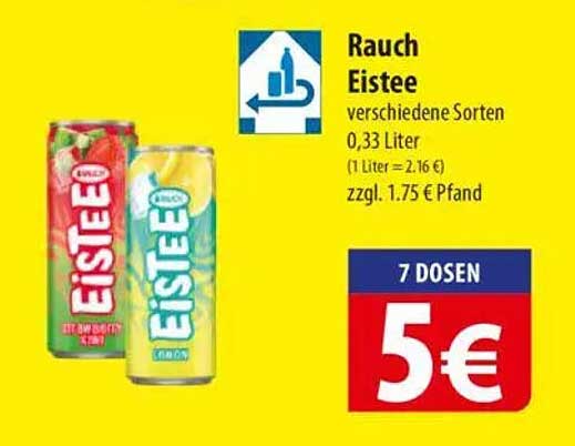 Rauch Eistee 0,33 Liter - verschiedene Sorten