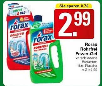 Rorax Rohrfrei Power-Gel 1L - Verschiedene Varianten