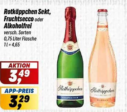 Rotkäppchen Sekt, Fruchtsecco oder Alkoholfrei - verschiedene Sorten