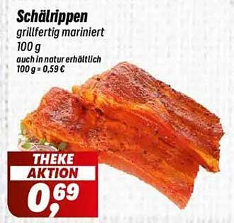Schälrippen grillfertig mariniert
