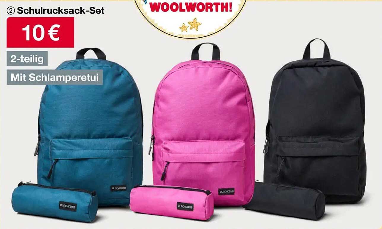 Schulrucksack-Set 2-teilig mit Schlamperetui