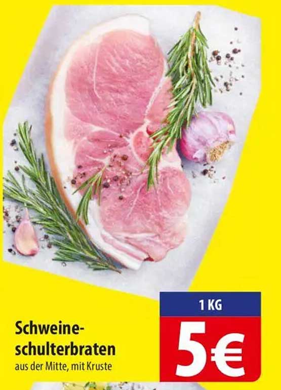 Schweineschulterbraten aus der Mitte, mit Kruste
