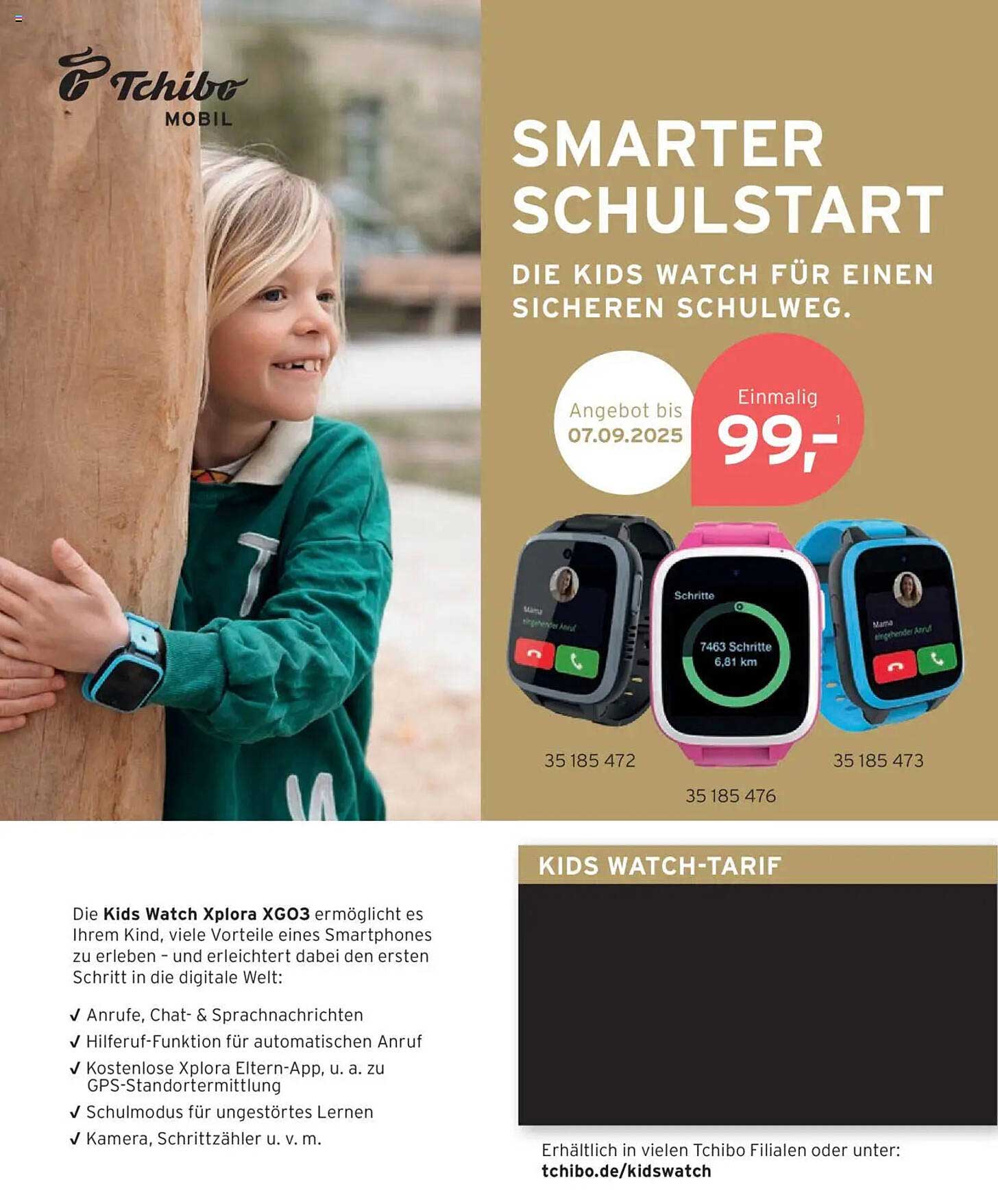 SMARTER SCHULSTART - DIE KIDS WATCH FÜR EINEN SICHEREN SCHULWEG